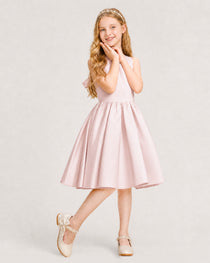 Blush Pink Junior Bridesmaid Dress