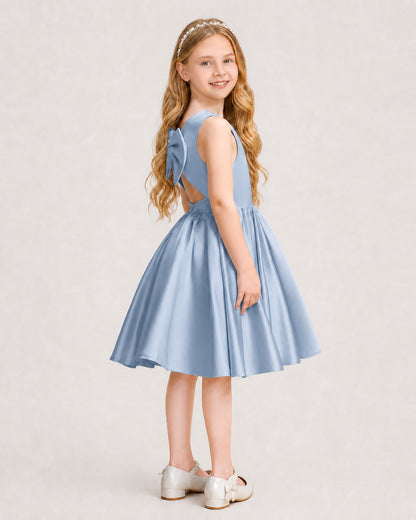 Dusty Blue Junior Bridesmaid Dress