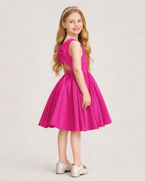 Hot Pink Junior Bridesmaid Dress