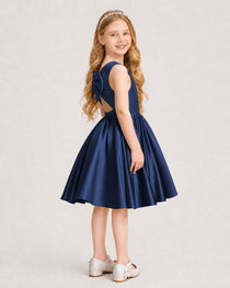 Navy Blue Junior Bridesmaid Dress
