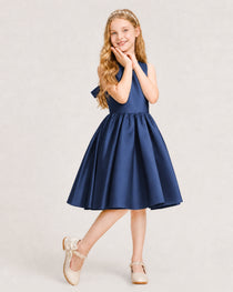 Navy Blue Junior Bridesmaid Dress