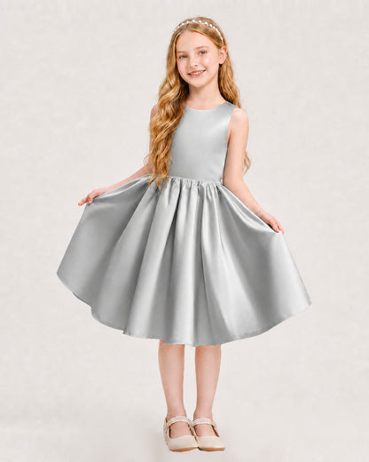 Silver Junior Bridesmaid Dress
