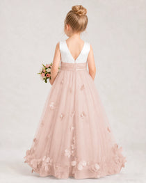 Blush Pink Flower Girl Dress