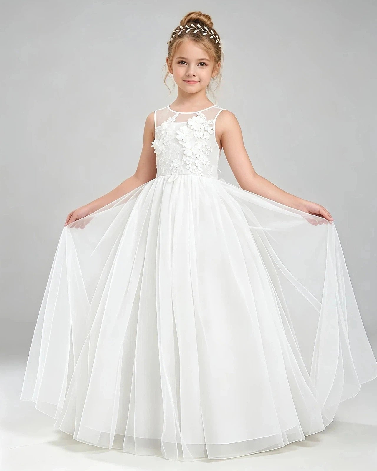 Ivory Flower Girl Dress