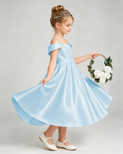 Baby Blue Flower Girl Dress 
