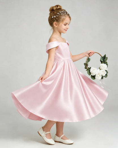 Blush Pink Flower Girl Dress 