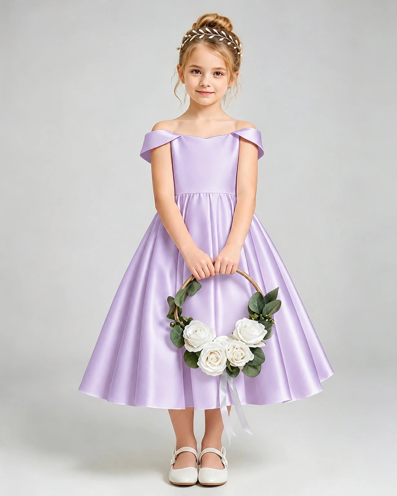 Lilac Flower Girl Dress 