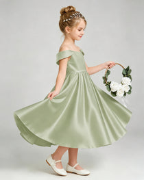Sage Green Flower Girl Dress 
