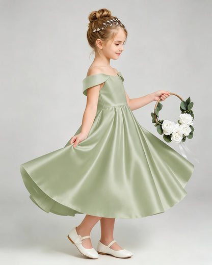 Sage Green Flower Girl Dress 