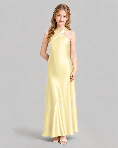 Daffodil A-line Girls Formal Dresses Pose