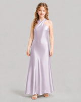 Lavender A-line Girls Formal Dresses Front