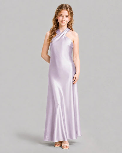 Lavender A-line Girls Formal Dresses Pose