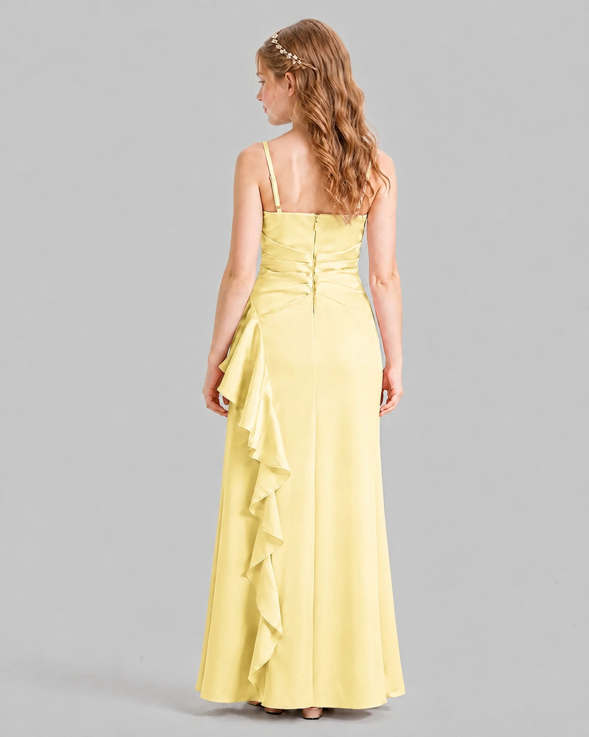 Daffodil A-line Junior Bridesmaid Dresses Back