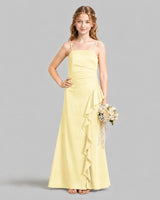 Daffodil A-line Junior Bridesmaid Dresses Pose