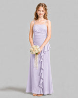 Lavender A-line Junior Bridesmaid Dresses Front