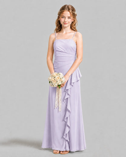 Lavender A-line Junior Bridesmaid Dresses Front