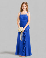 Royal Blue A-line Junior Bridesmaid Dresses Front