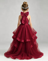 Windred Tulle Ball Gown Pageant Dress Back View