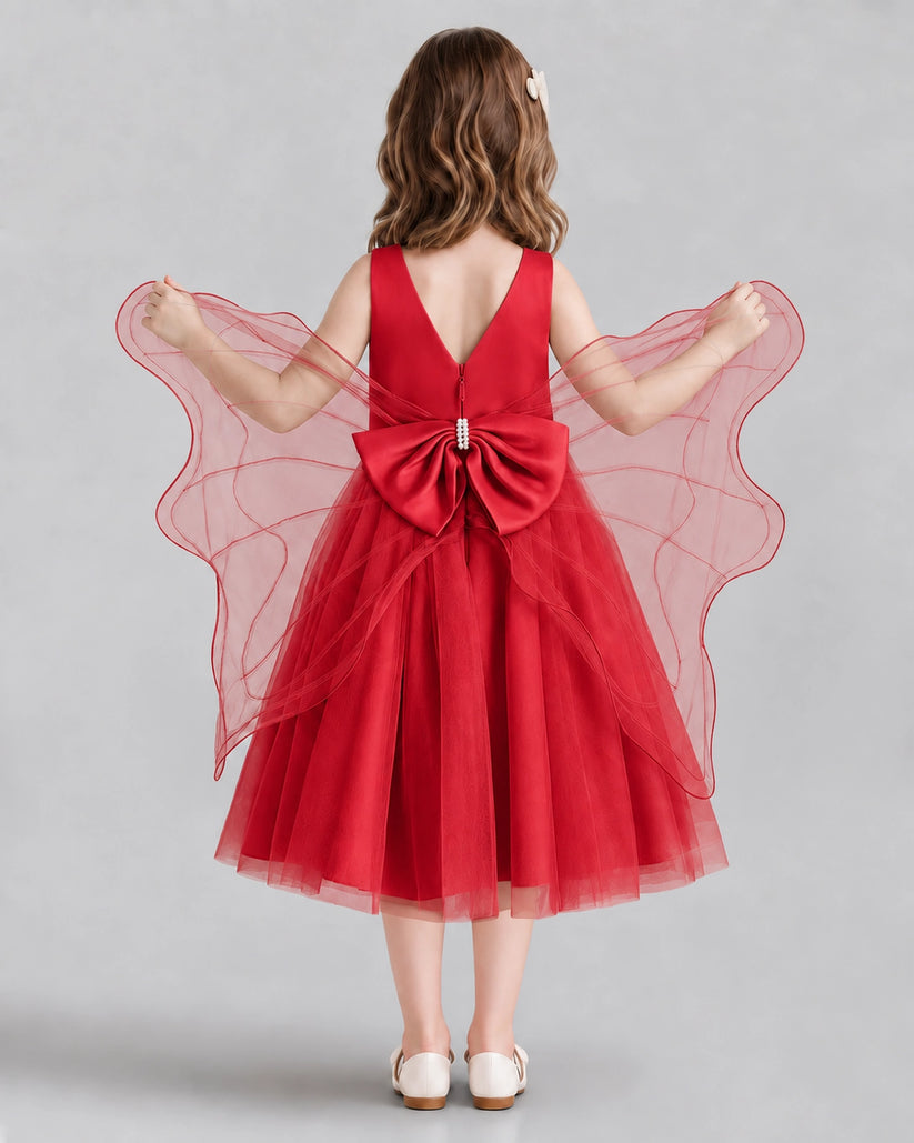 Windred Ball Gown Girls Formal Dresses Back