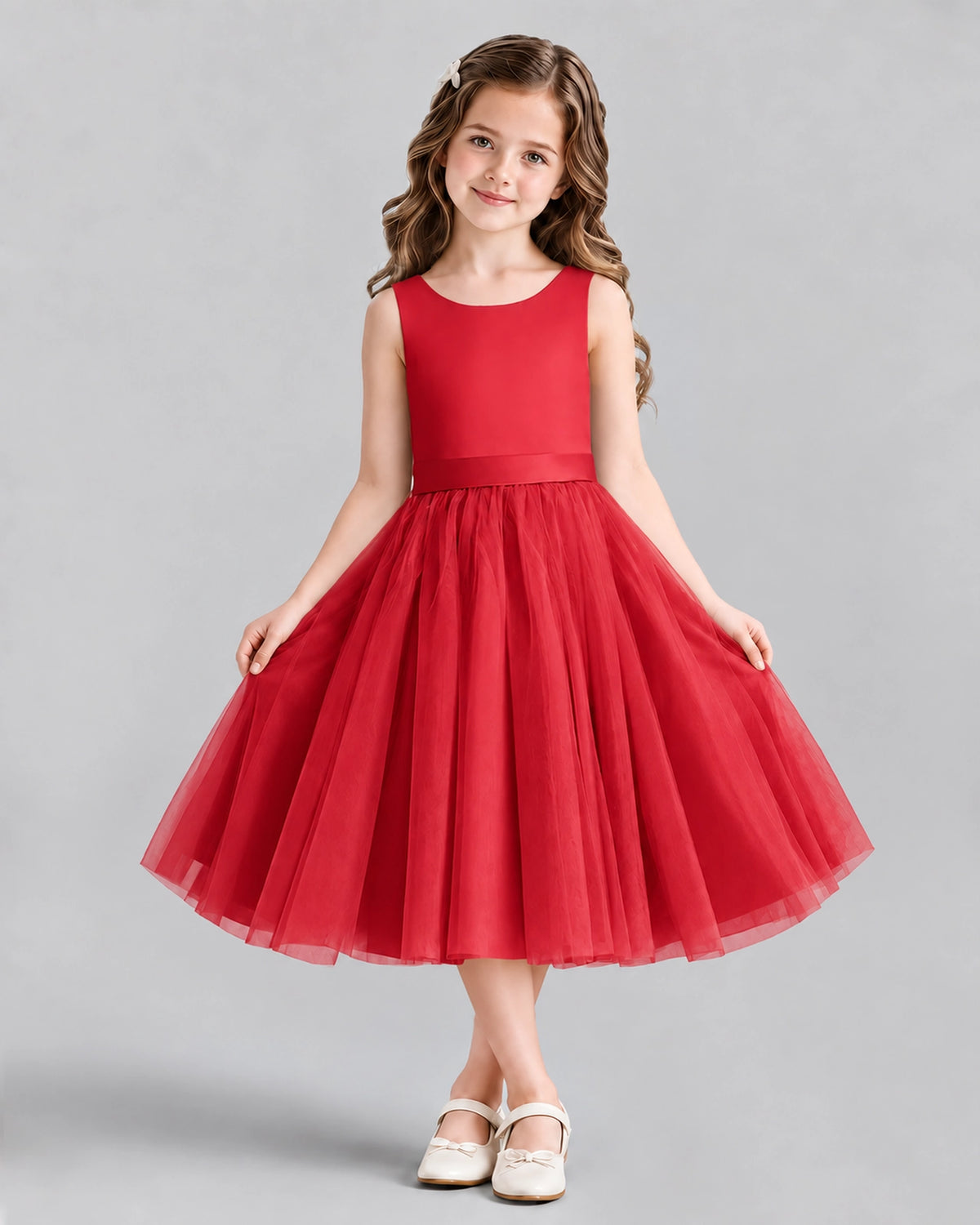 Windred Ball Gown Girls Formal Dresses Front