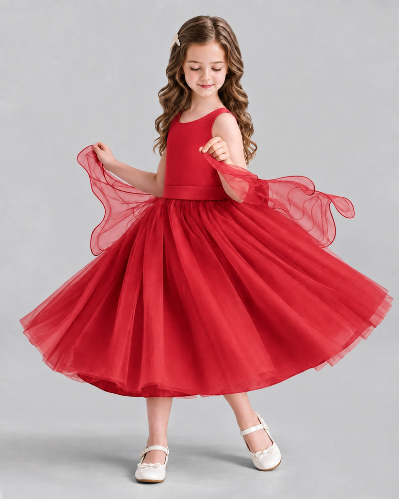 Windred Ball Gown Girls Formal Dresses Side