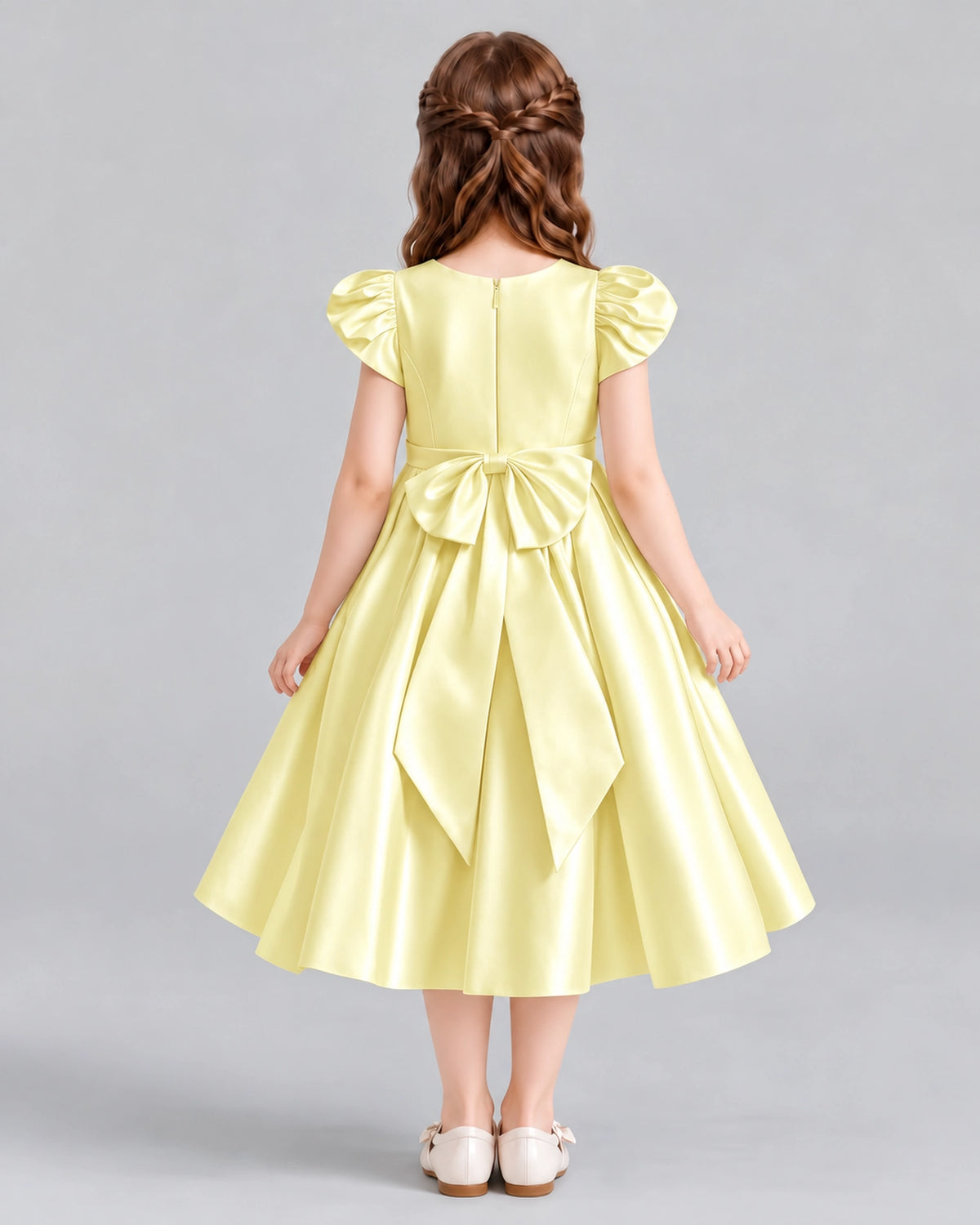Daffodil Ball Gown Girls Formal Dresses Back