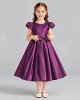Grape Ball Gown Girls Formal Dresses Front