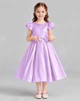 Lilac Ball Gown Girls Formal Dresses Front