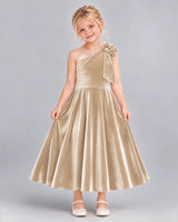Champagne Ball Gown Girls Formal Dress Front