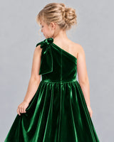 Dark Green Ball Gown Girls Formal Dress Back_Detail [Shared]