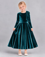 Peacock A-line Girls Formal Dress Front