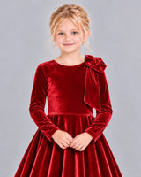 Red A-line Girls Formal Dress Detail [Shared]