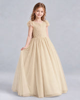 Champagne Ball Gown First Communion Dresses Side