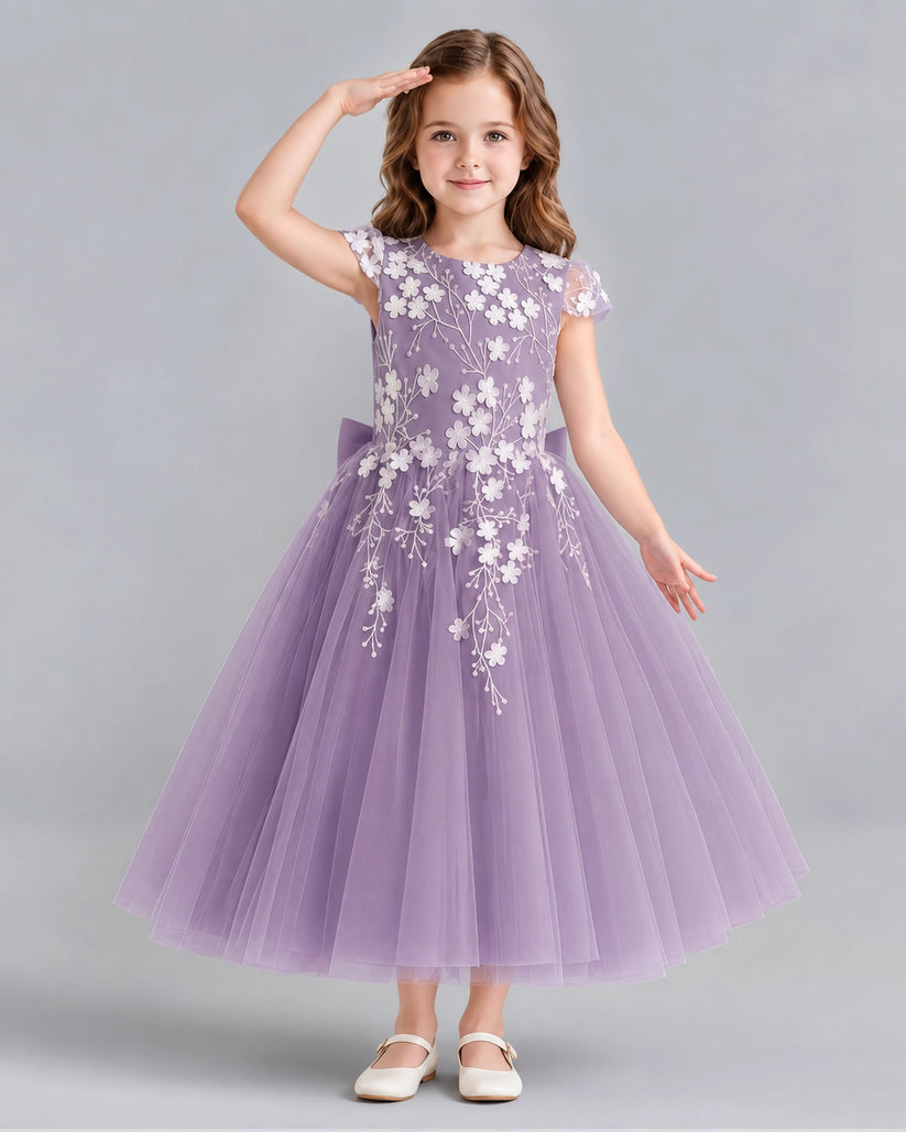 Wisteria Ball Gown Junior Bridesmaid Dresses Front