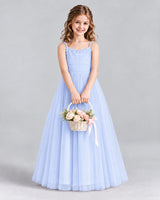 Lavender A-line Girls Formal Dresses Front
