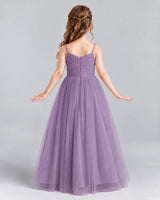 Wisteria A-line Girls Formal Dresses Back