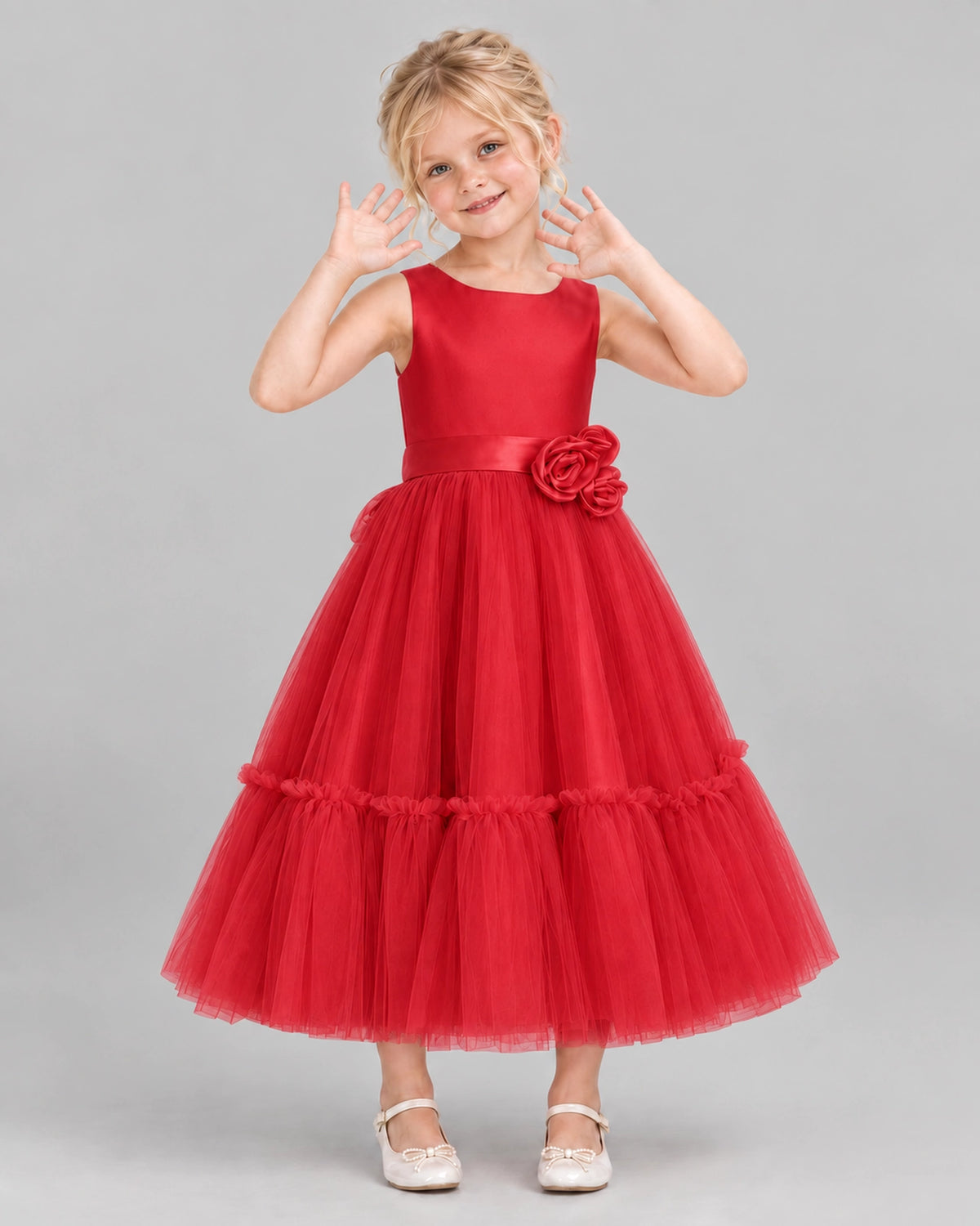 Windred A-line Flower Girl Dresses Front