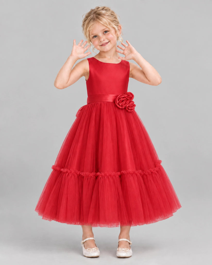 Windred A-line Flower Girl Dresses Front