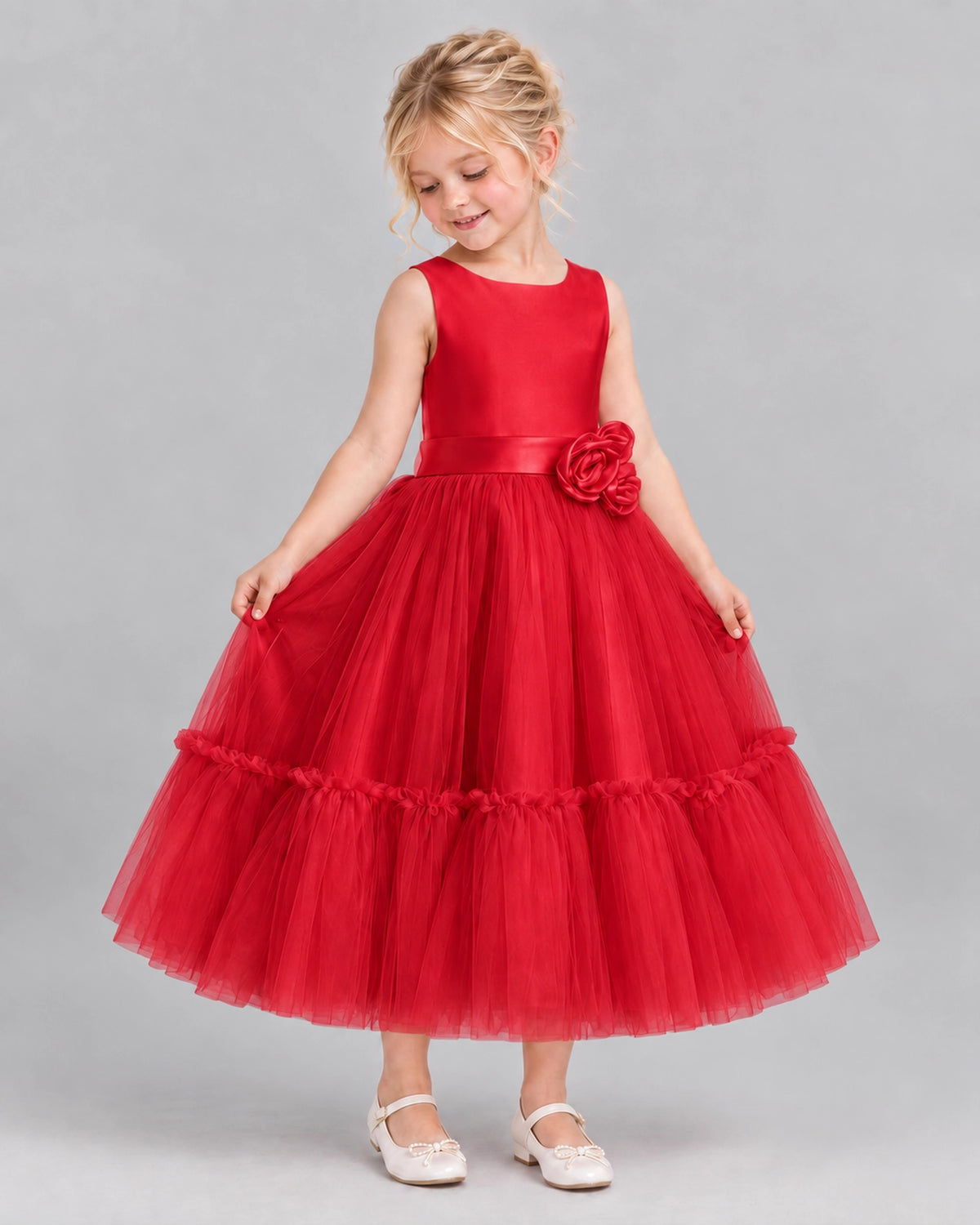 Windred A-line Flower Girl Dresses Side