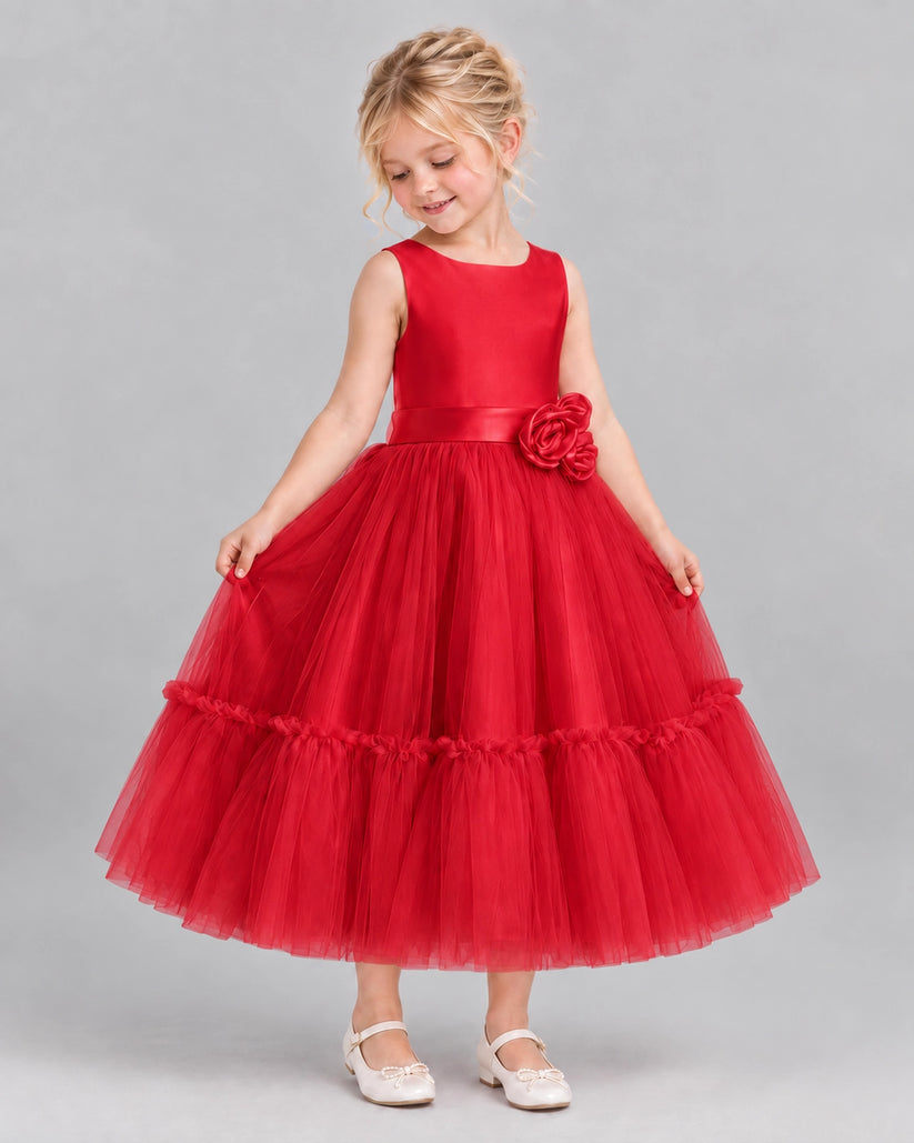 Windred A-line Flower Girl Dresses Side