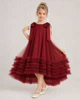 Windred Tulle A-line Girls Formal Dress Front View