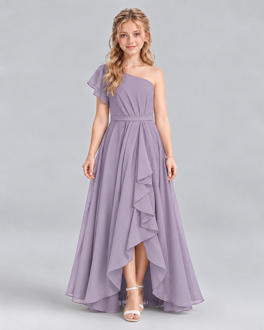 Wisteria A-line Junior Bridesmaid Dresses Front