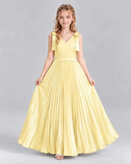 Daffodil A-line Junior Bridesmaid Dresses Front