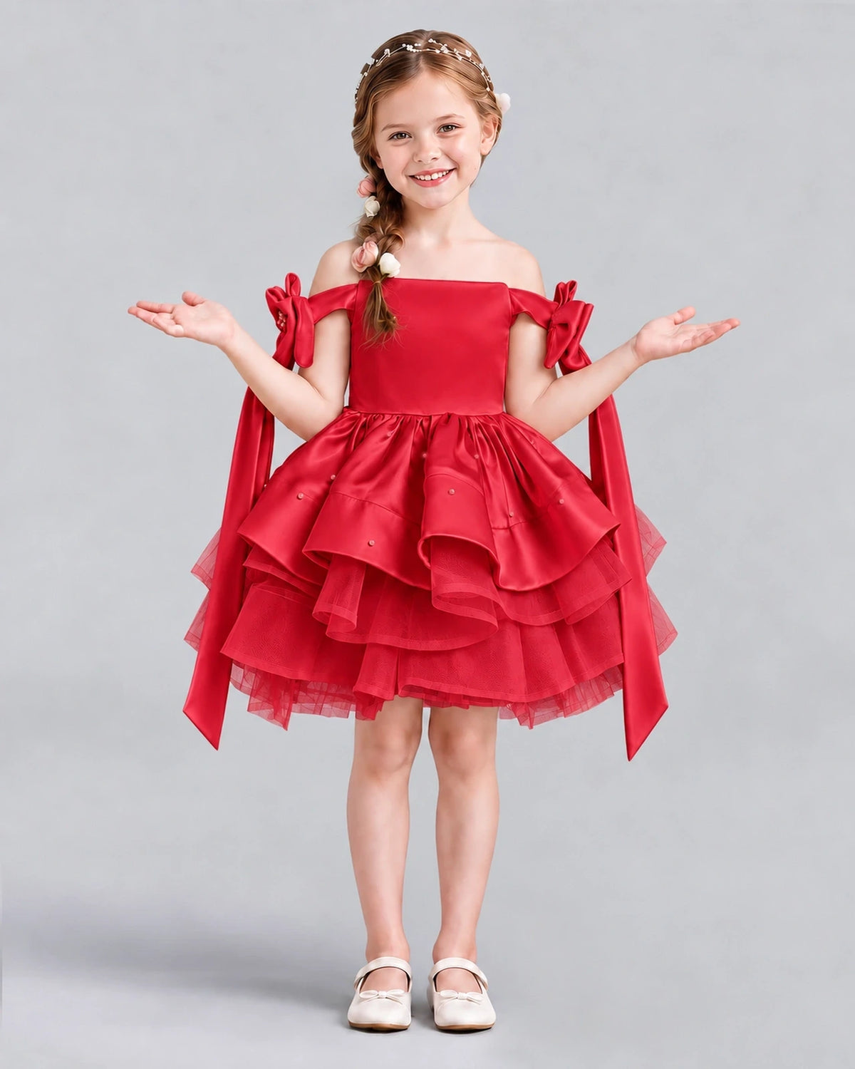 Windred A-line Girls Formal Dresses Back