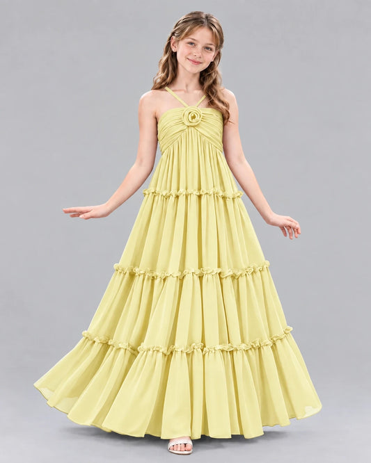 Daffodil Ball Gown Junior Bridesmaid Dresses Front