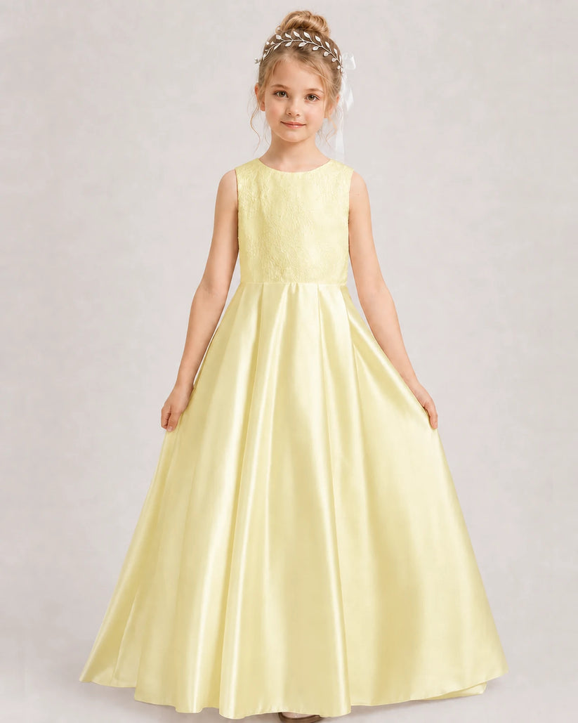 Daffodil A-line Girls Formal Dresses Side