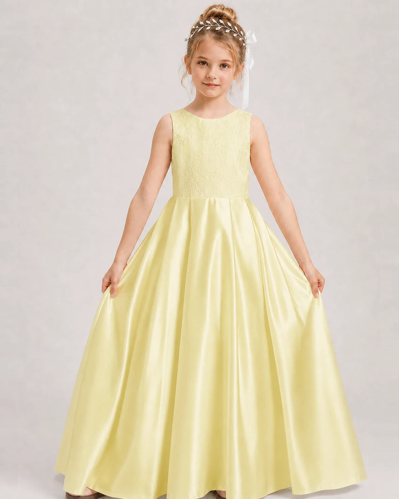 Daffodil A-line Girls Formal Dresses Front