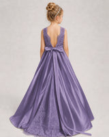 Wisteria A-line Girls Formal Dresses Back