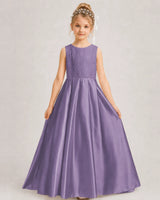Wisteria A-line Girls Formal Dresses Side