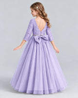 Lilac Ball Gown Girls Formal Dresses Back [Shared]